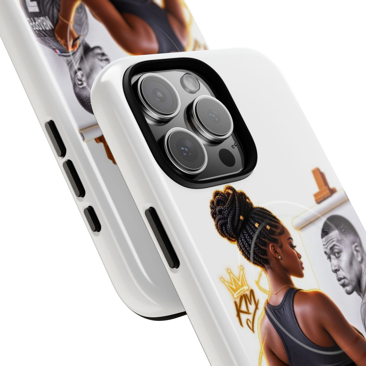 Tough Magnetic Case — Athletic Woman Painting Portrait Phone Cover (King Signature)