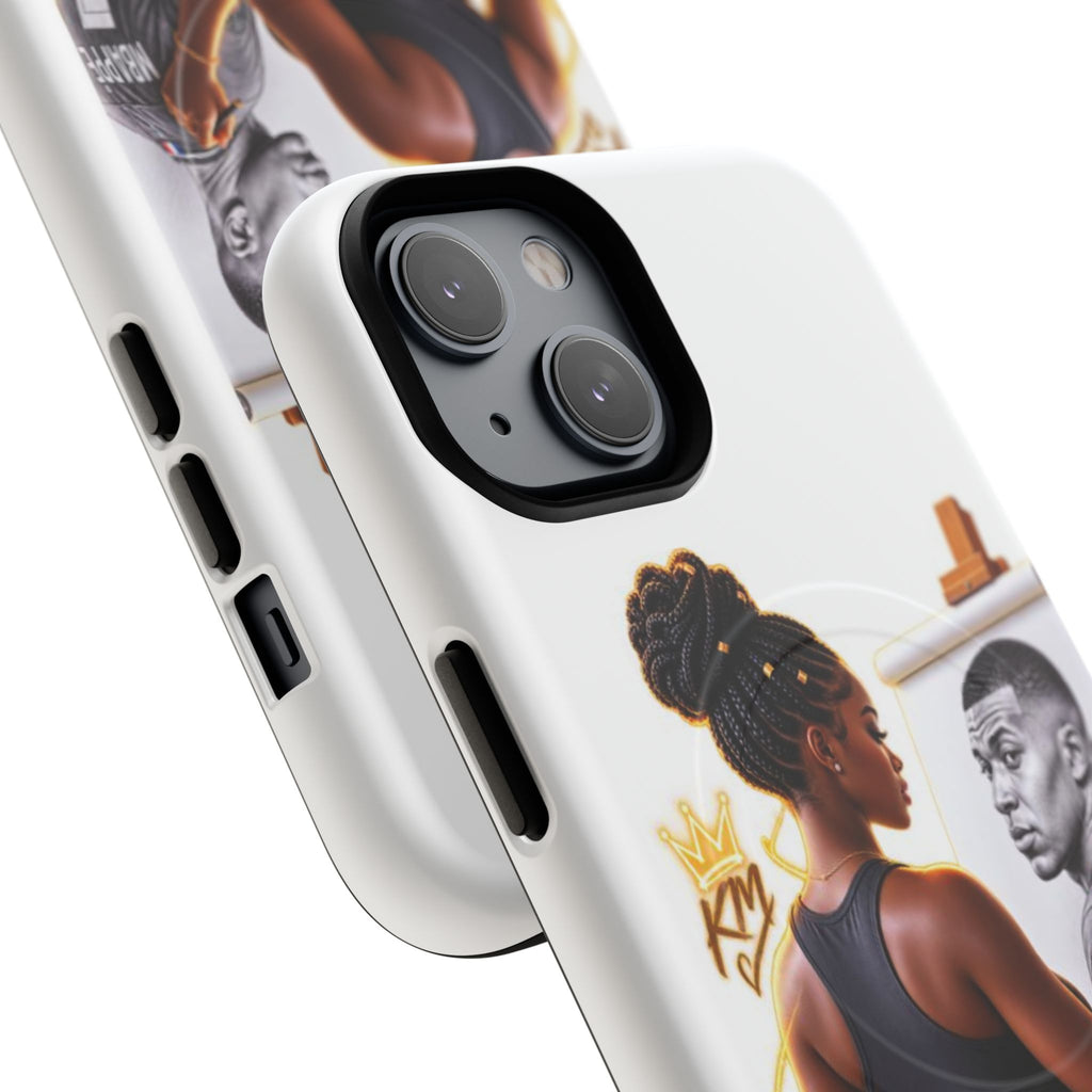 Tough Magnetic Case — Athletic Woman Painting Portrait Phone Cover (King Signature)