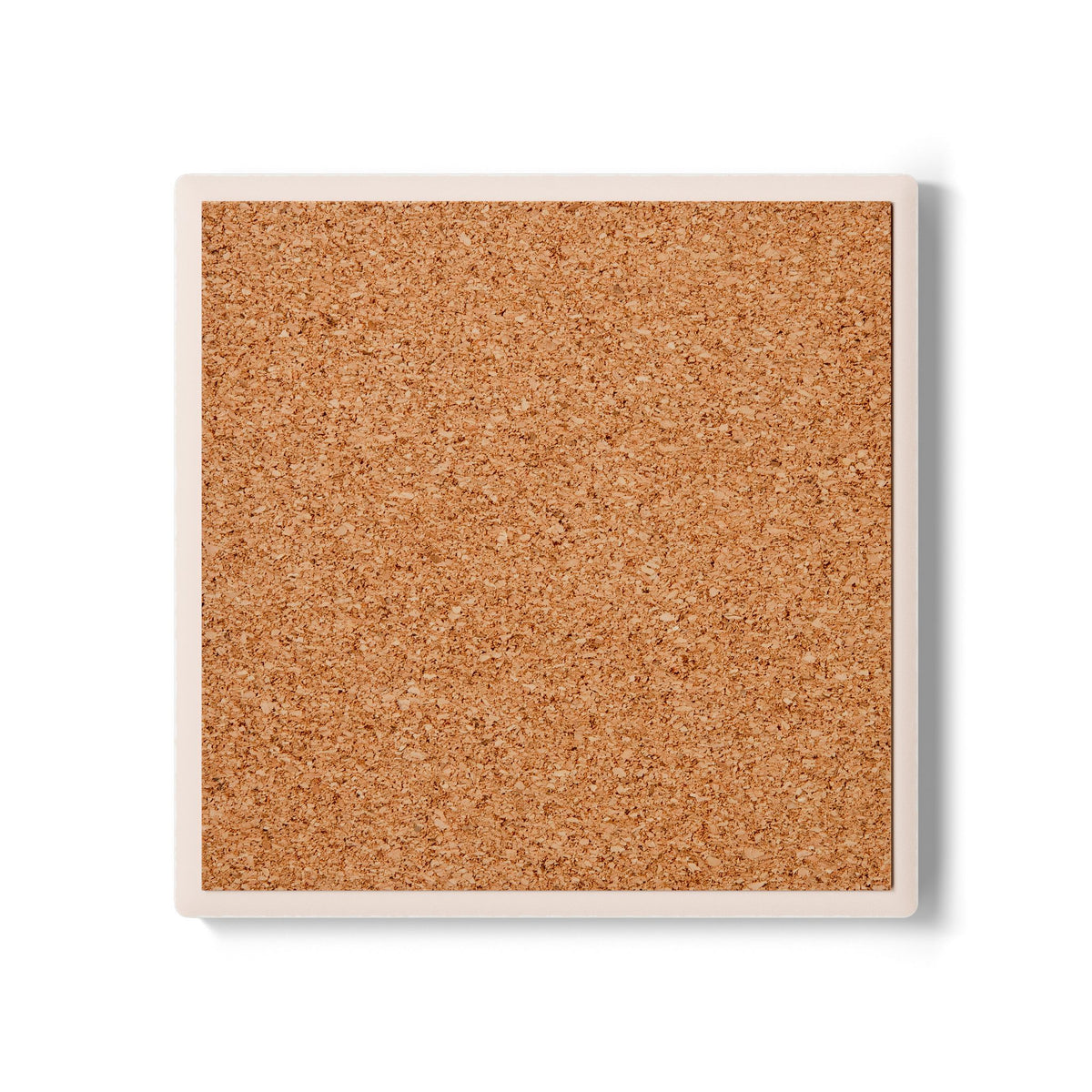 Vibrant Portrait Ceramic Coaster — Colorful Dreadlocks Design
