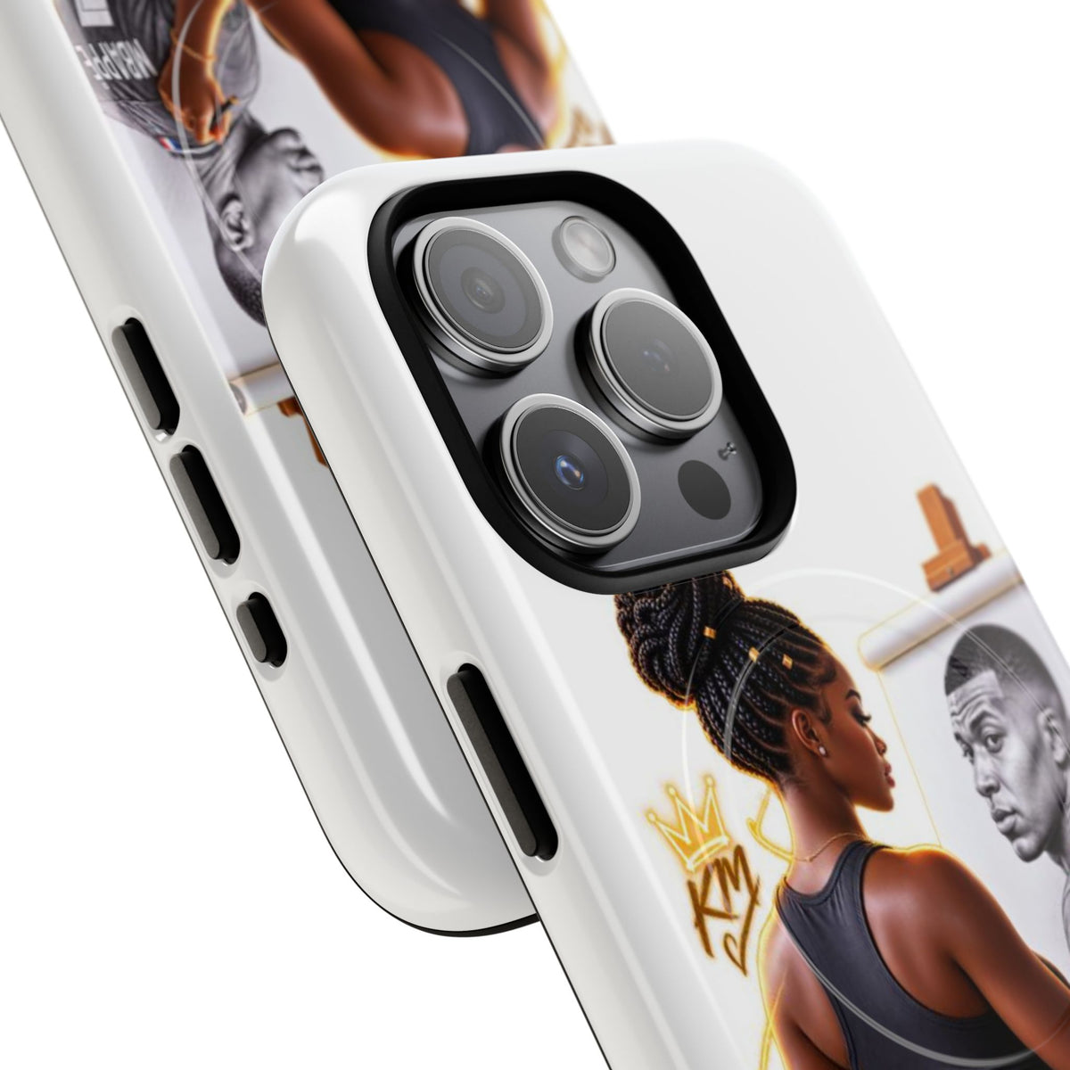 Tough Magnetic Case — Athletic Woman Painting Portrait Phone Cover (King Signature)