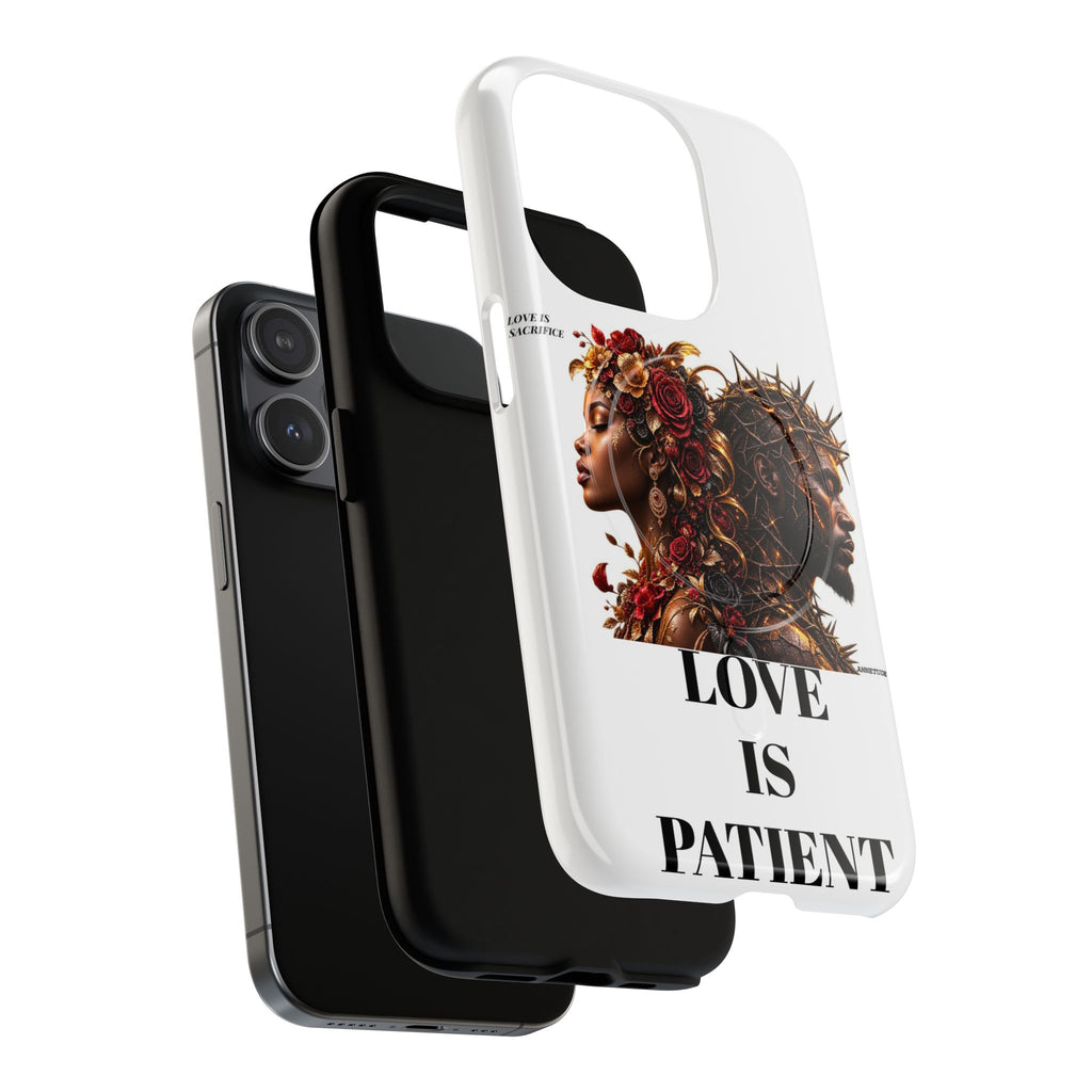 Phone Case — "Love Is Patient" Dual Portrait Magnetic Tough Case