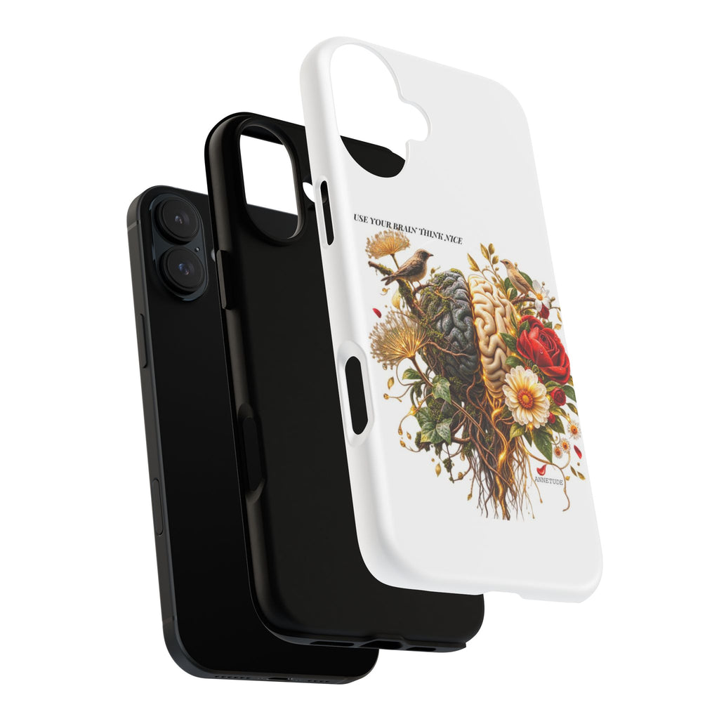 Phone Case — 'Use Your Brainy Think, Son' Floral Brain Magnetic Case