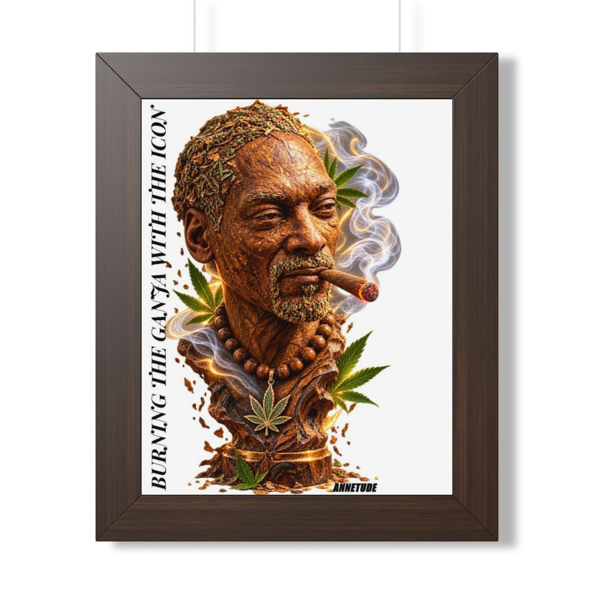 Framed Poster — 'Burning the Calyx with the Icon' Snoop Inspired Art Print