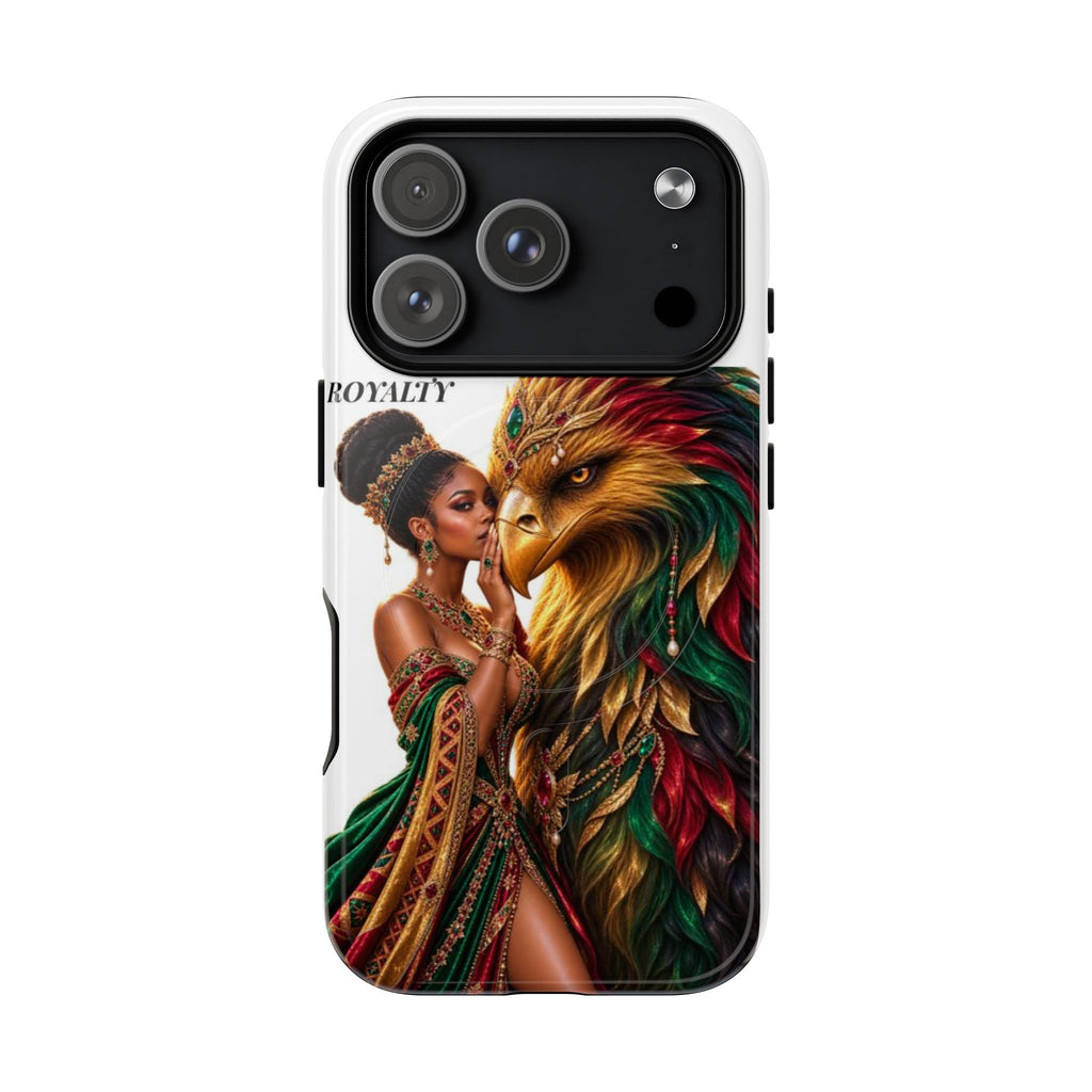 Royalty Phone Case — African Queen & Gryphon Art Tough Magnetic Case