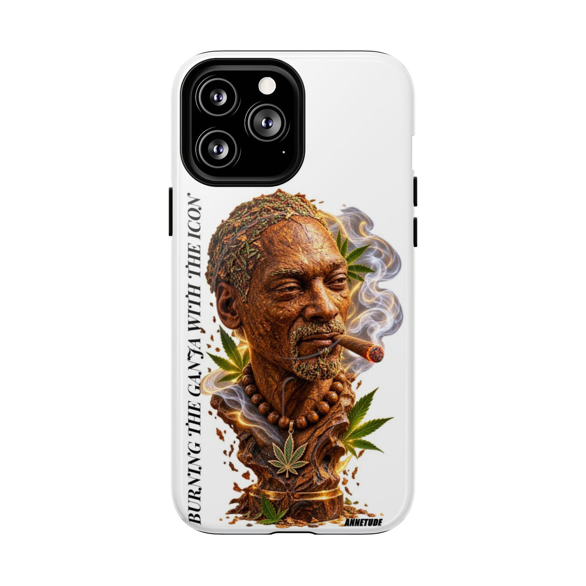 Rasta Icon Tough Magnetic Phone Case — 'Blazin' the Crazy' Smoky Portrait