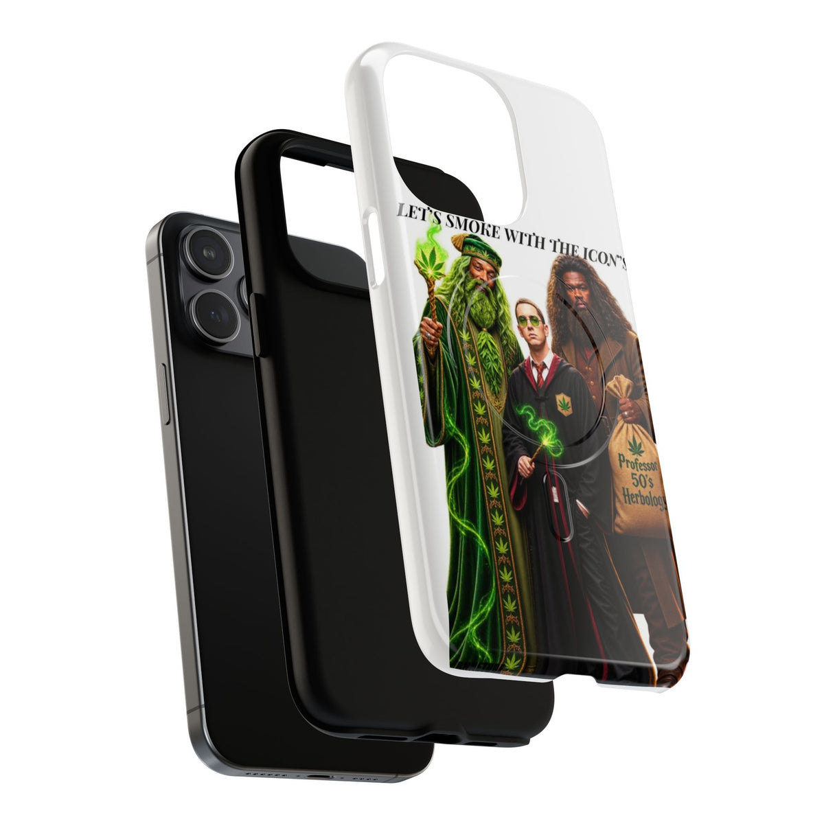Phone Case — "Let's Smoke With The Icons" Wizard & Herbology Design
